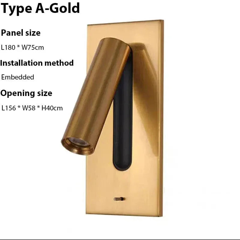 Verthara Premium Adjustable USB Bedside Reading Wall Sconce