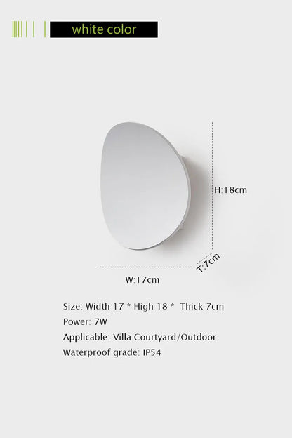 Verthara Premium Aluminium Exterior Porch Wall Light Cool white / White color