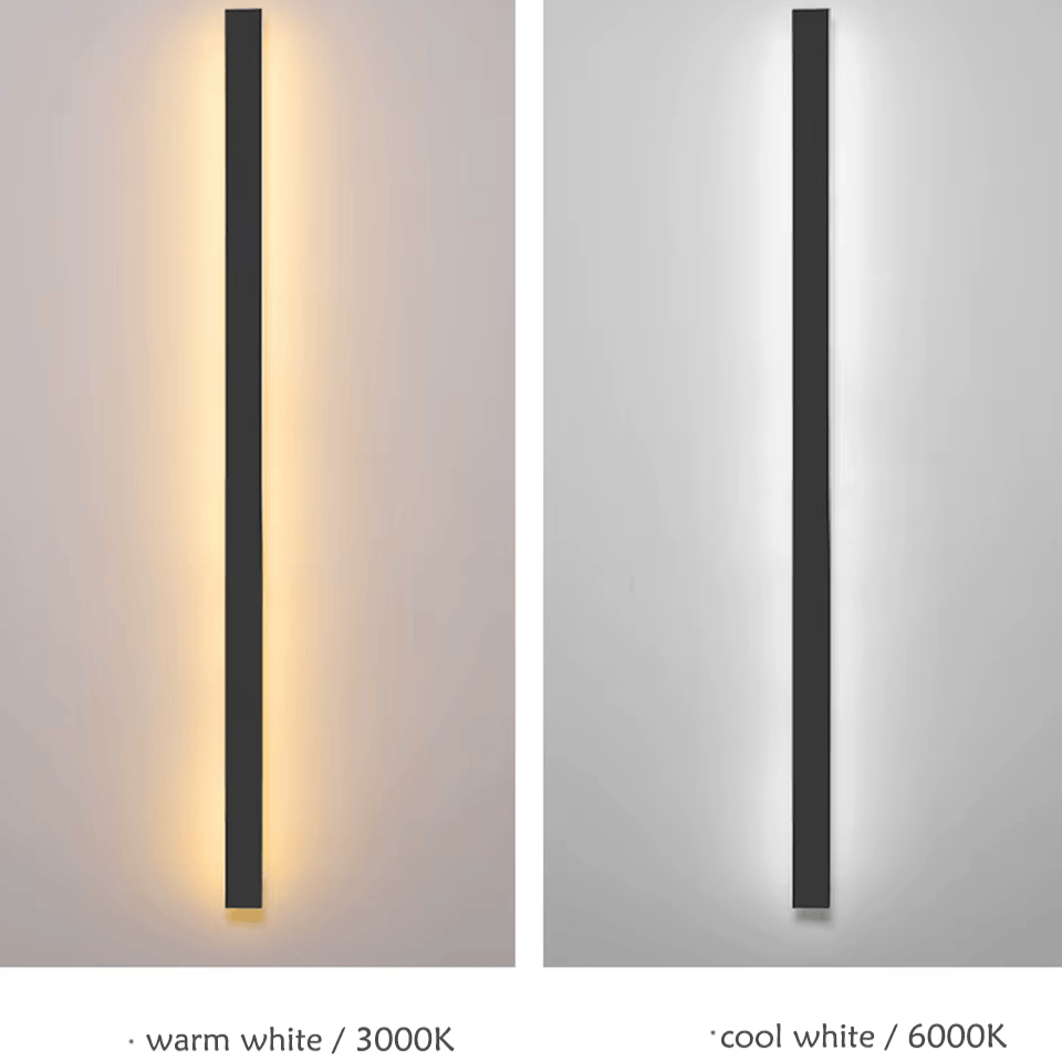 Verthara Premium Aluminium Linear LED Outdoor Wall Light - Backlit Wall Light