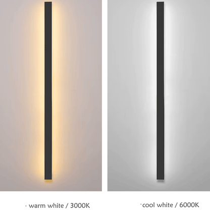 Verthara Premium Aluminium Linear LED Outdoor Wall Light - Backlit Wall Light