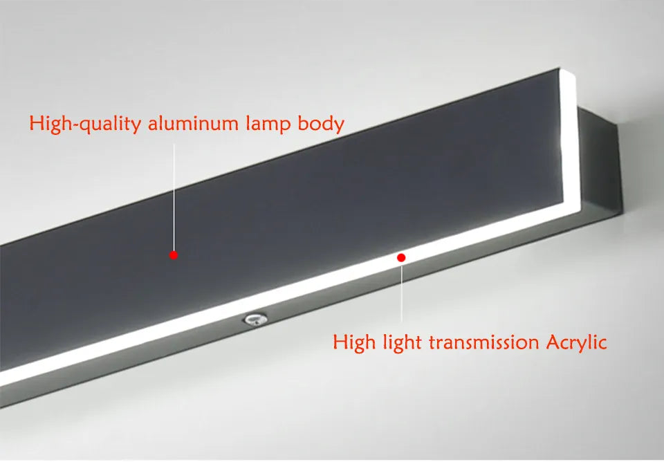 Verthara Premium Aluminium Linear LED Outdoor Wall Light - Backlit Wall Light