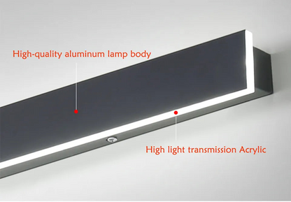 Verthara Premium Aluminium Linear LED Outdoor Wall Light - Backlit Wall Light