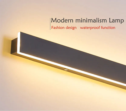 Verthara Premium Aluminium Linear LED Outdoor Wall Light - Backlit Wall Light