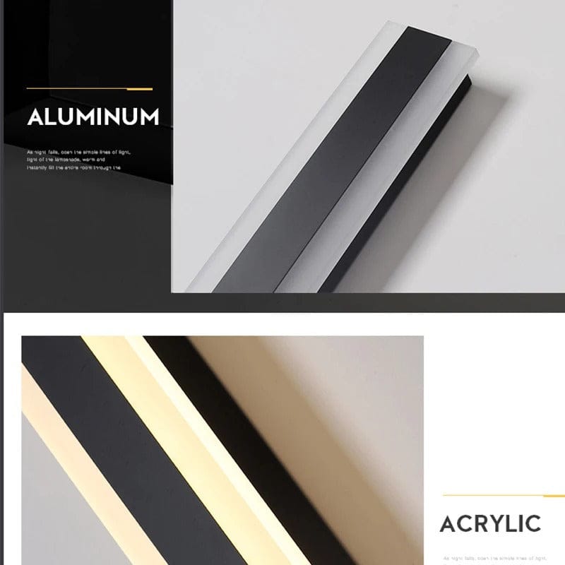 Verthara Premium Aluminium Linear LED Outdoor Wall Light - Backlit Wall Light