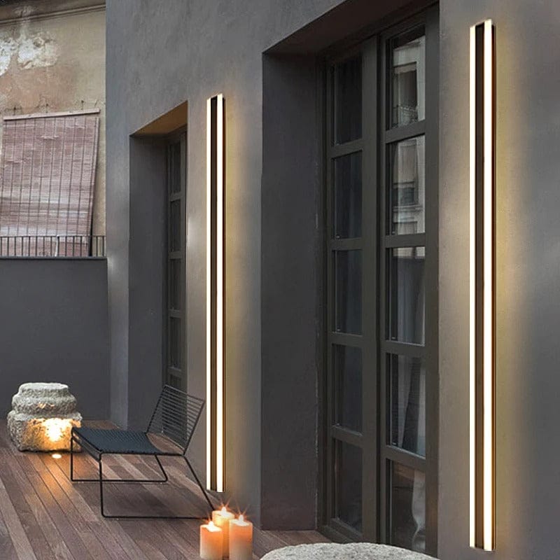 Verthara Premium Aluminium Linear LED Outdoor Wall Light - Backlit Wall Light