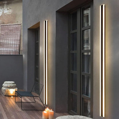 Verthara Premium Aluminium Linear LED Outdoor Wall Light - Backlit Wall Light