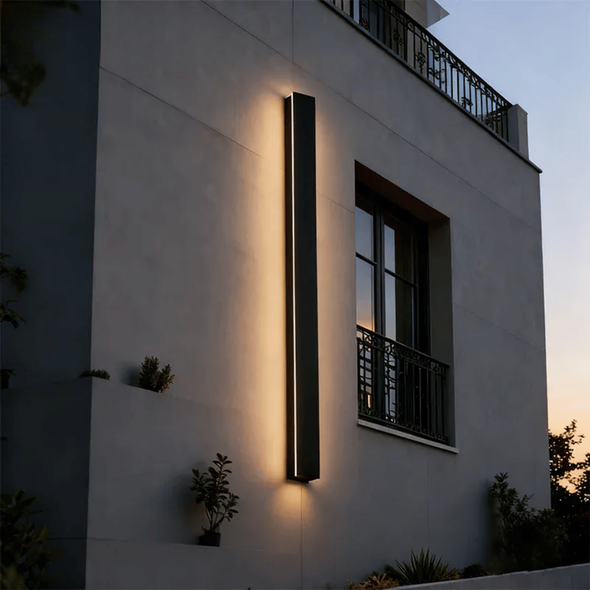 Verthara Premium Aluminium Linear LED Outdoor Wall Light - Backlit Wall Light
