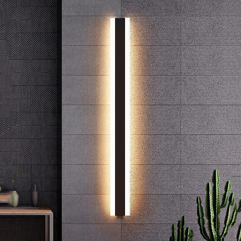 Verthara Premium Aluminium Linear LED Outdoor Wall Light - Backlit Wall Light