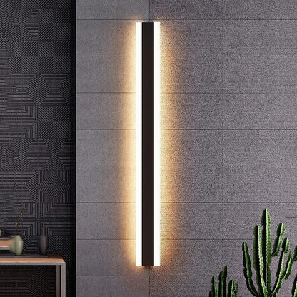 Verthara Premium Aluminium Linear LED Outdoor Wall Light - Backlit Wall Light