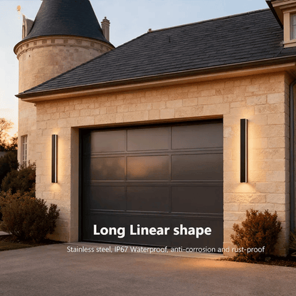 Verthara Premium Aluminium Linear LED Outdoor Wall Light - Backlit Wall Light