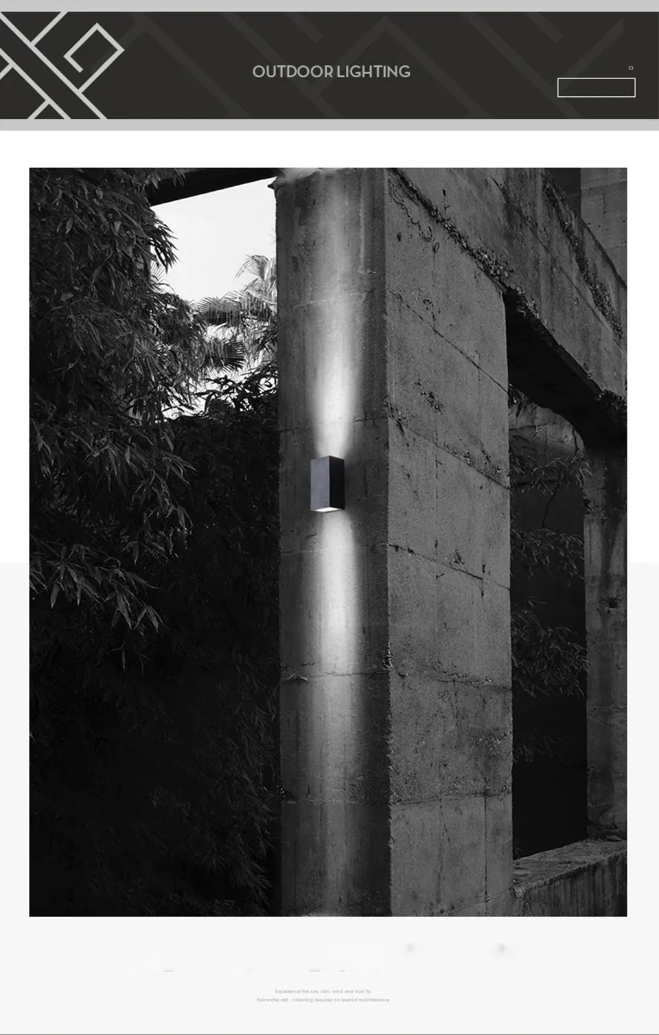 Verthara Premium Aluminium Outdoor Corridor Wall Light