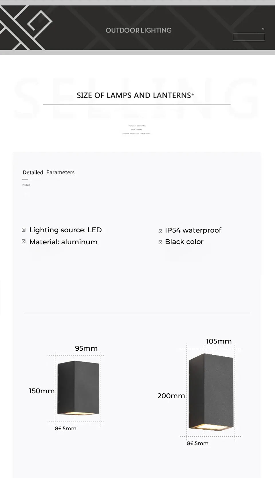Verthara Premium Aluminium Outdoor Corridor Wall Light