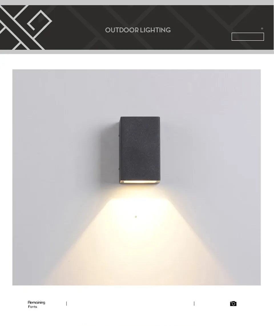 Verthara Premium Aluminium Outdoor Corridor Wall Light