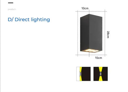 Verthara Premium Aluminium Outdoor Corridor Wall Light