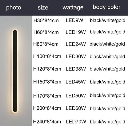 Verthara Premium Aluminium Outdoor LED Wall Light