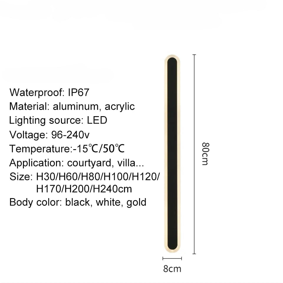 Verthara Premium Aluminium Outdoor LED Wall Light