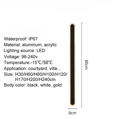 Verthara Premium Aluminium Outdoor LED Wall Light