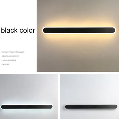 Verthara Premium Aluminium Outdoor LED Wall Light 30x8cm / Black color