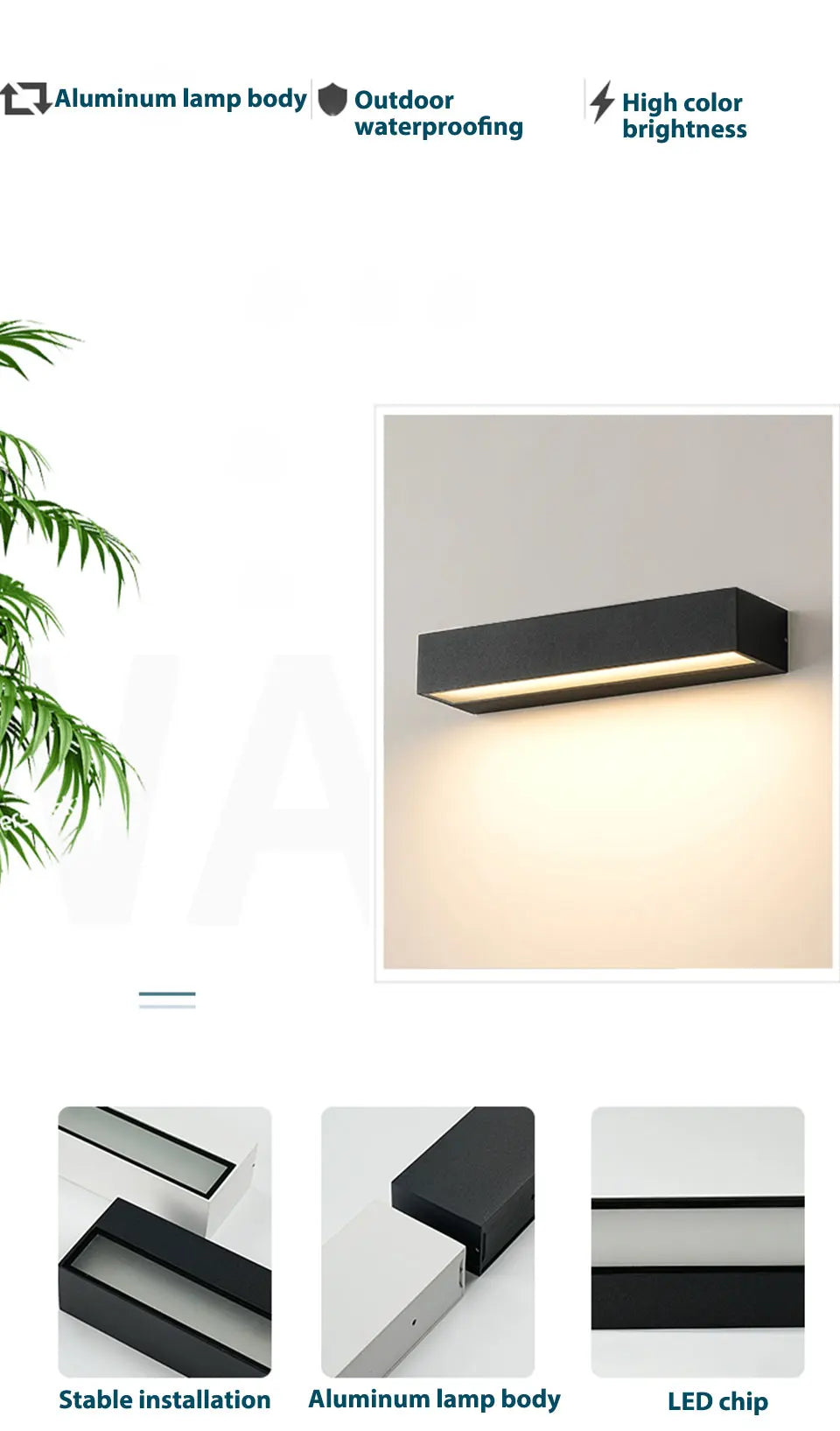 Verthara Premium Aluminium Outdoor Porch Wall Sconce
