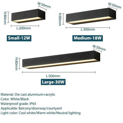 Verthara Premium Aluminium Outdoor Porch Wall Sconce