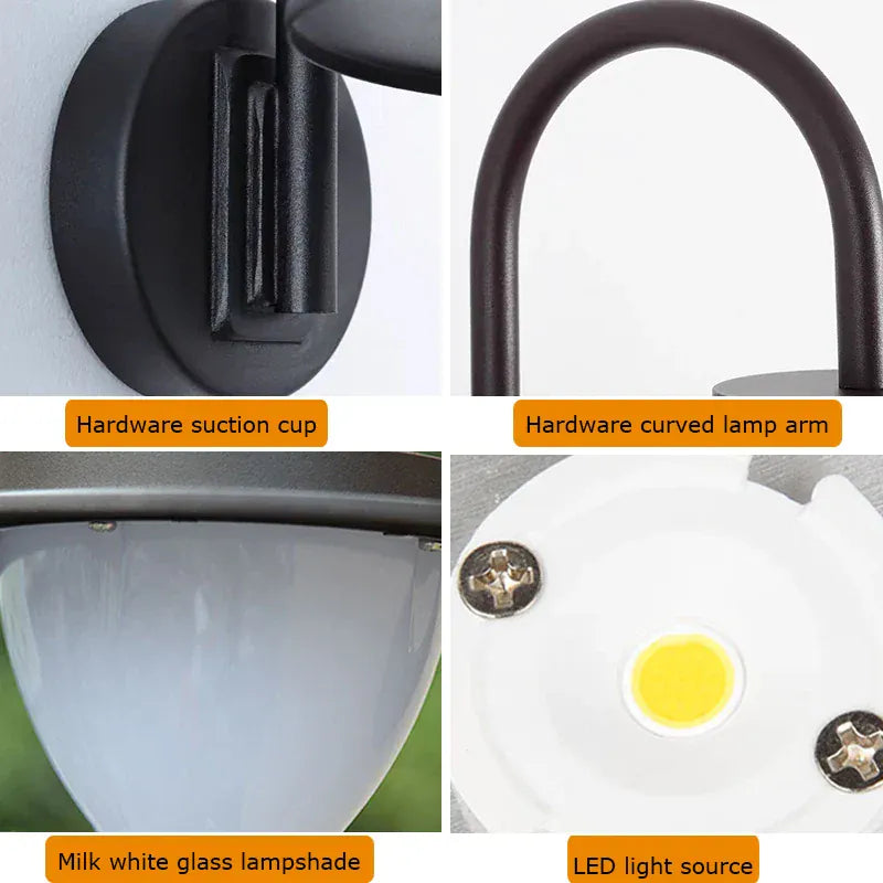 Verthara Premium Aluminium Outdoor Post Light With 3 Heads – Hardwired - Brown Finish - Ideal For Garden - Patio - Walkway - Driveway