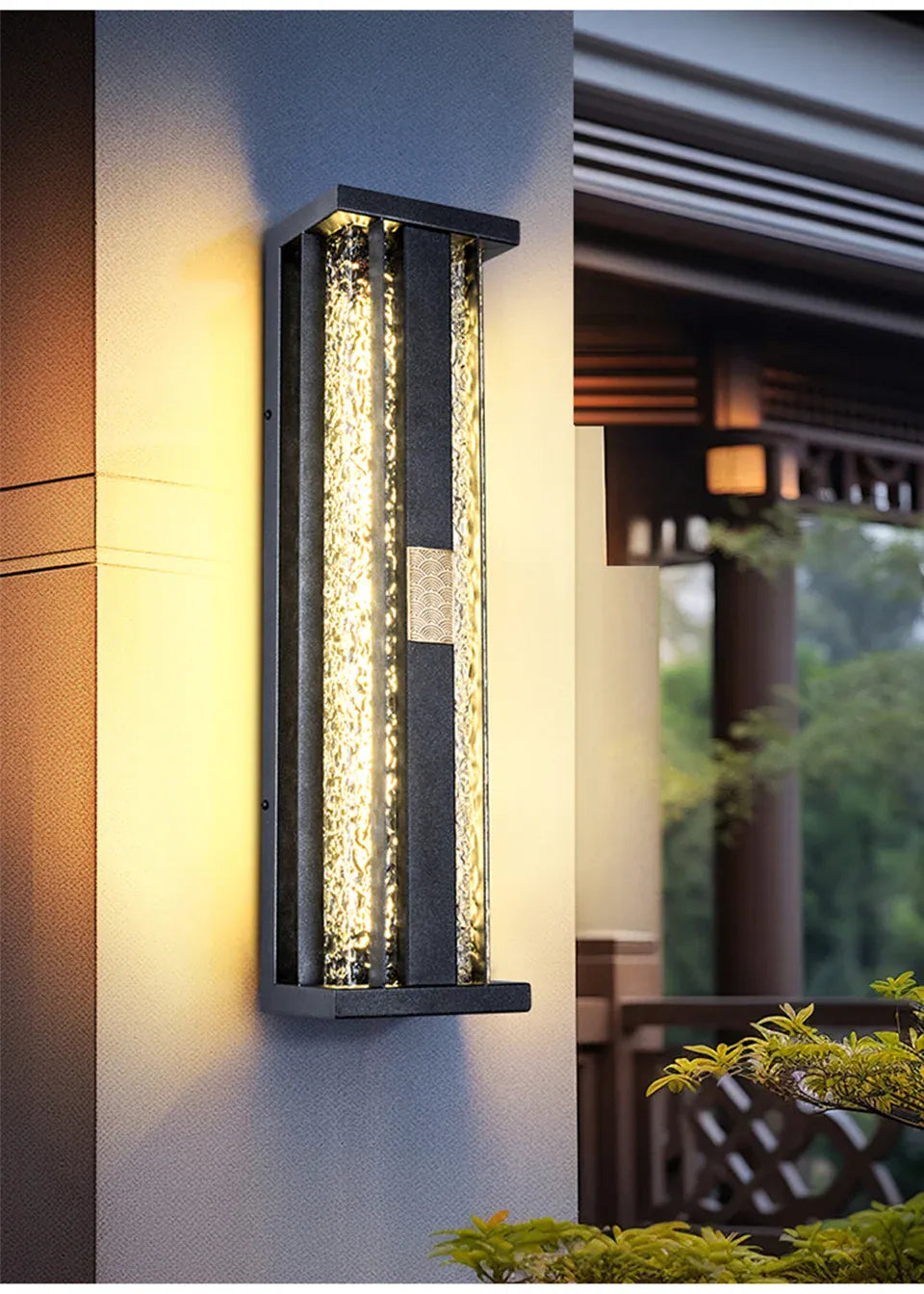 Verthara Premium Asian-Inspired Stainless Steel Outdoor Sconce