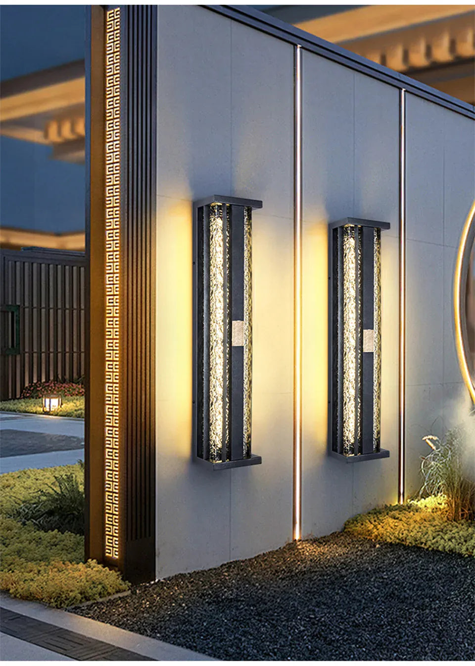 Verthara Premium Asian-Inspired Stainless Steel Outdoor Sconce