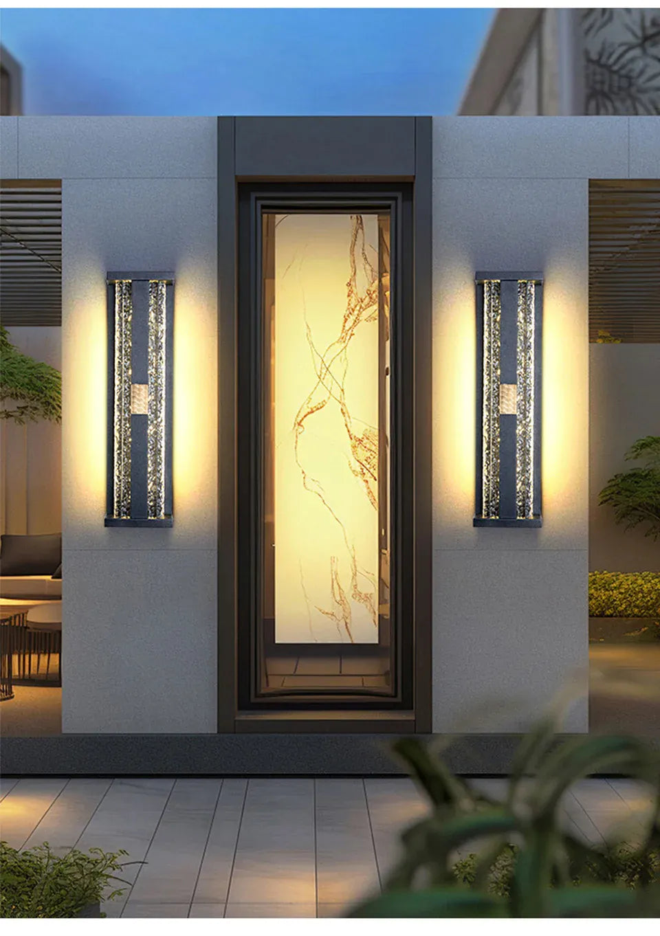 Verthara Premium Asian-Inspired Stainless Steel Outdoor Sconce