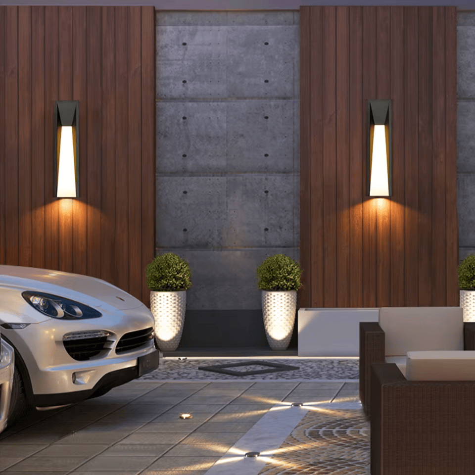 Verthara Premium Black Exterior Porch Wall Light