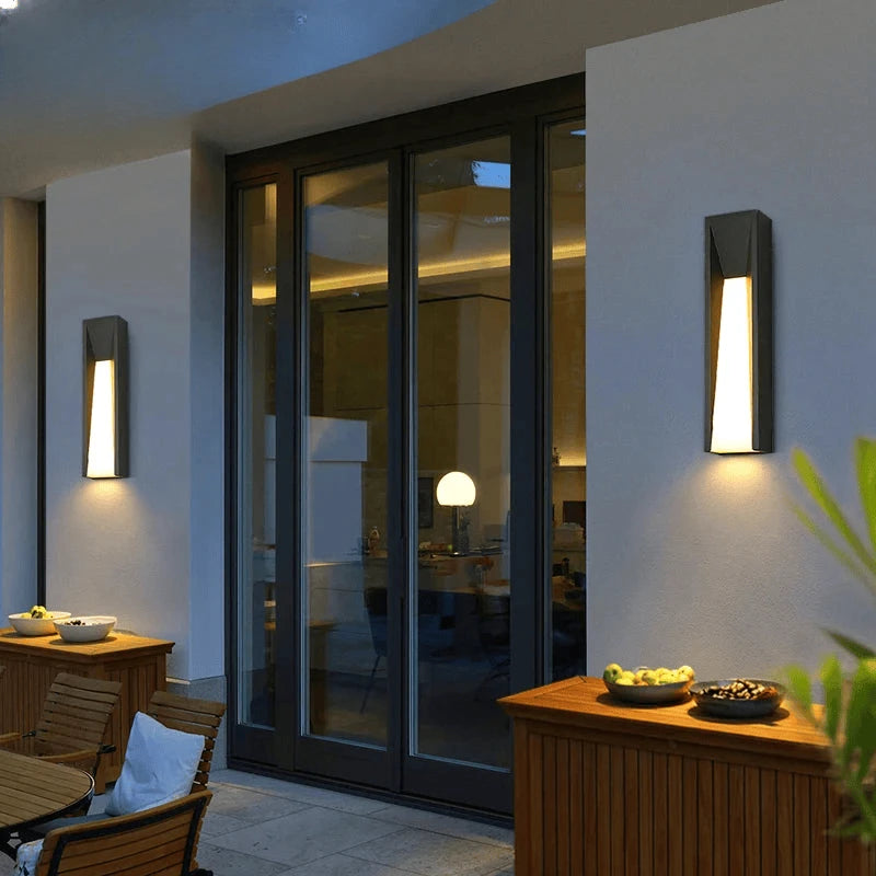 Verthara Premium Black Exterior Porch Wall Light