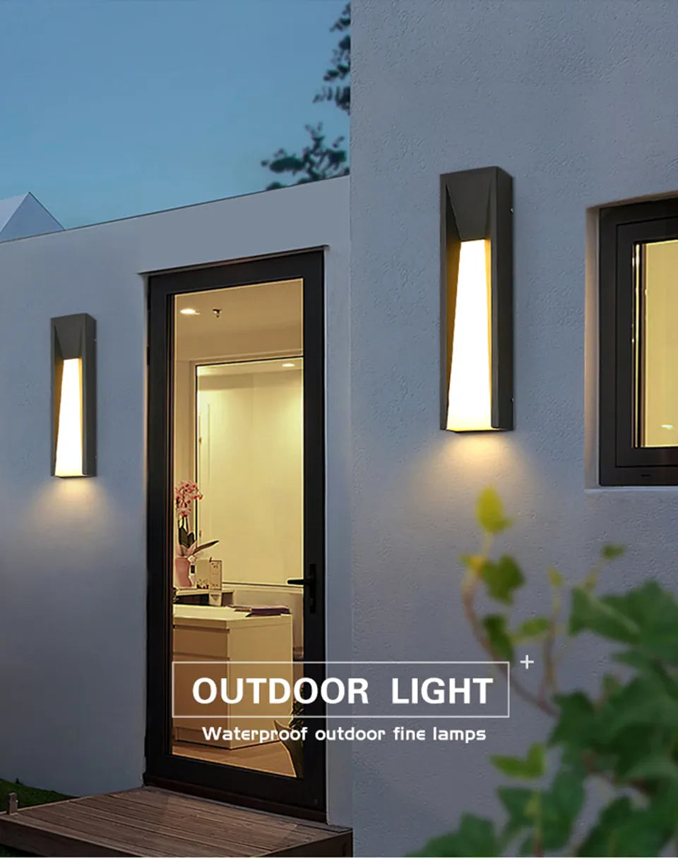 Verthara Premium Black Exterior Porch Wall Light