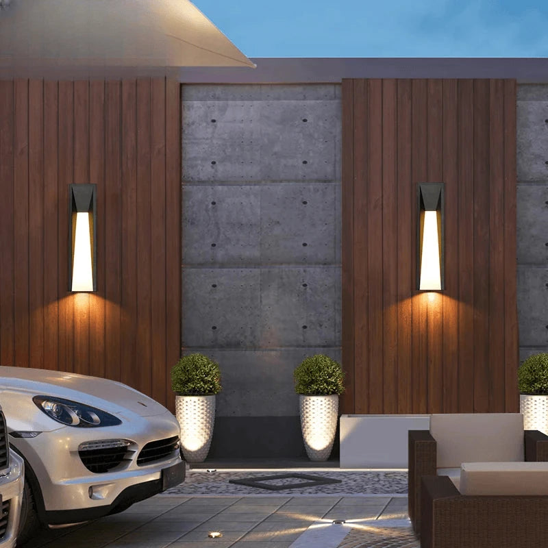 Verthara Premium Black Exterior Porch Wall Light