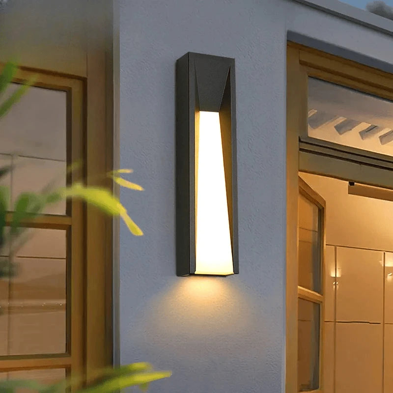 Verthara Premium Black Exterior Porch Wall Light
