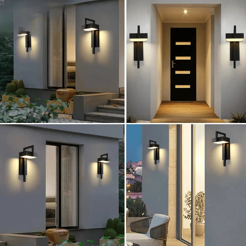 Verthara Premium Black Stainless Steel Outdoor Wall Light