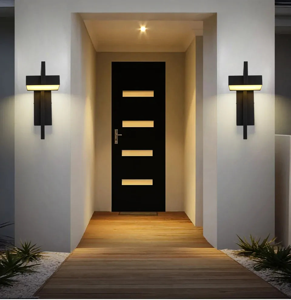 Verthara Premium Black Stainless Steel Outdoor Wall Light