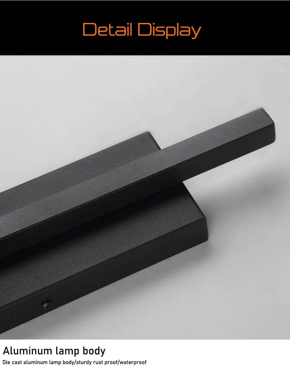 Verthara Premium Black Stainless Steel Outdoor Wall Light