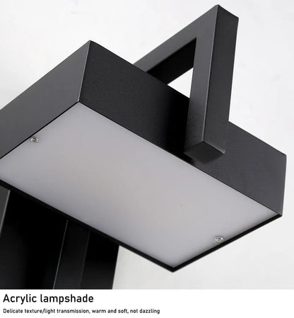 Verthara Premium Black Stainless Steel Outdoor Wall Light