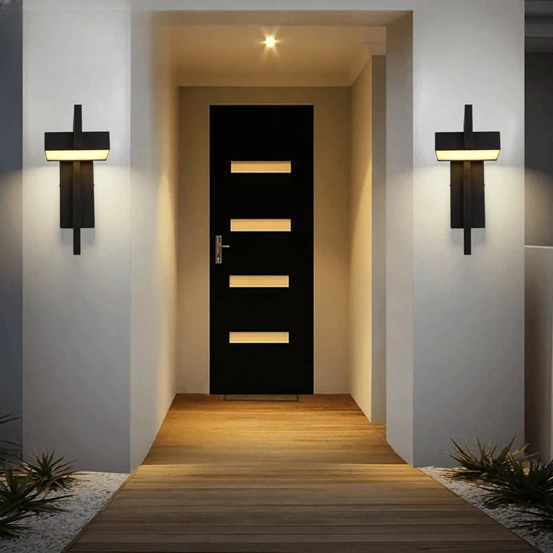 Verthara Premium Black Stainless Steel Outdoor Wall Light