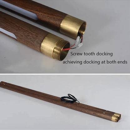 Verthara Premium Black Walnut & LED Strip Pendant Light