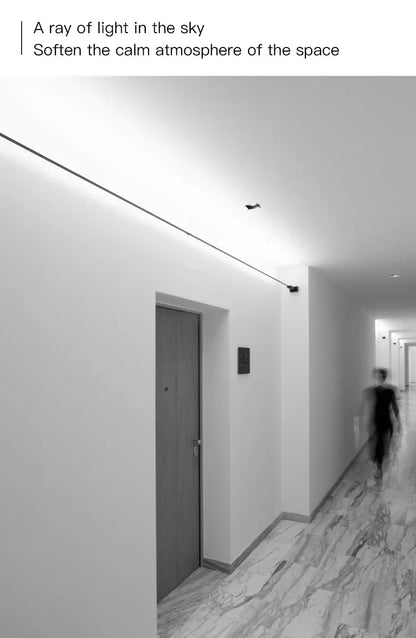 Verthara Premium Black & White Linear Skyline LED Wall Lamp