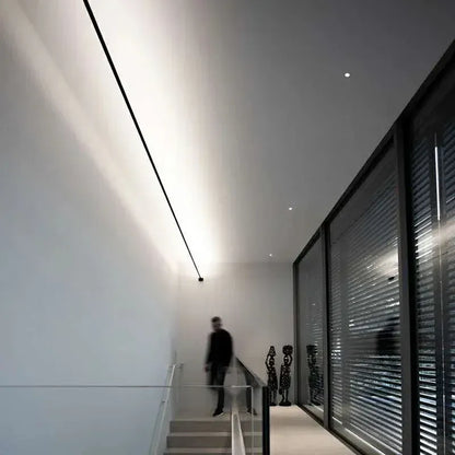 Verthara Premium Black & White Linear Skyline LED Wall Lamp