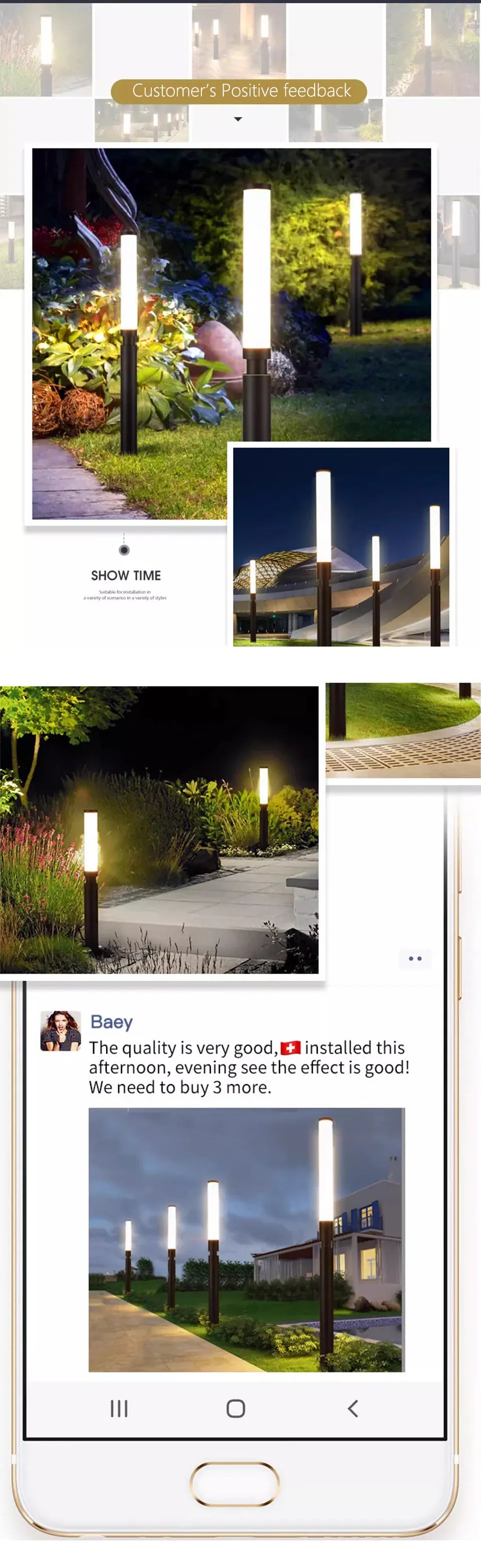 Verthara Premium Bright LED Pillar Pathway Light