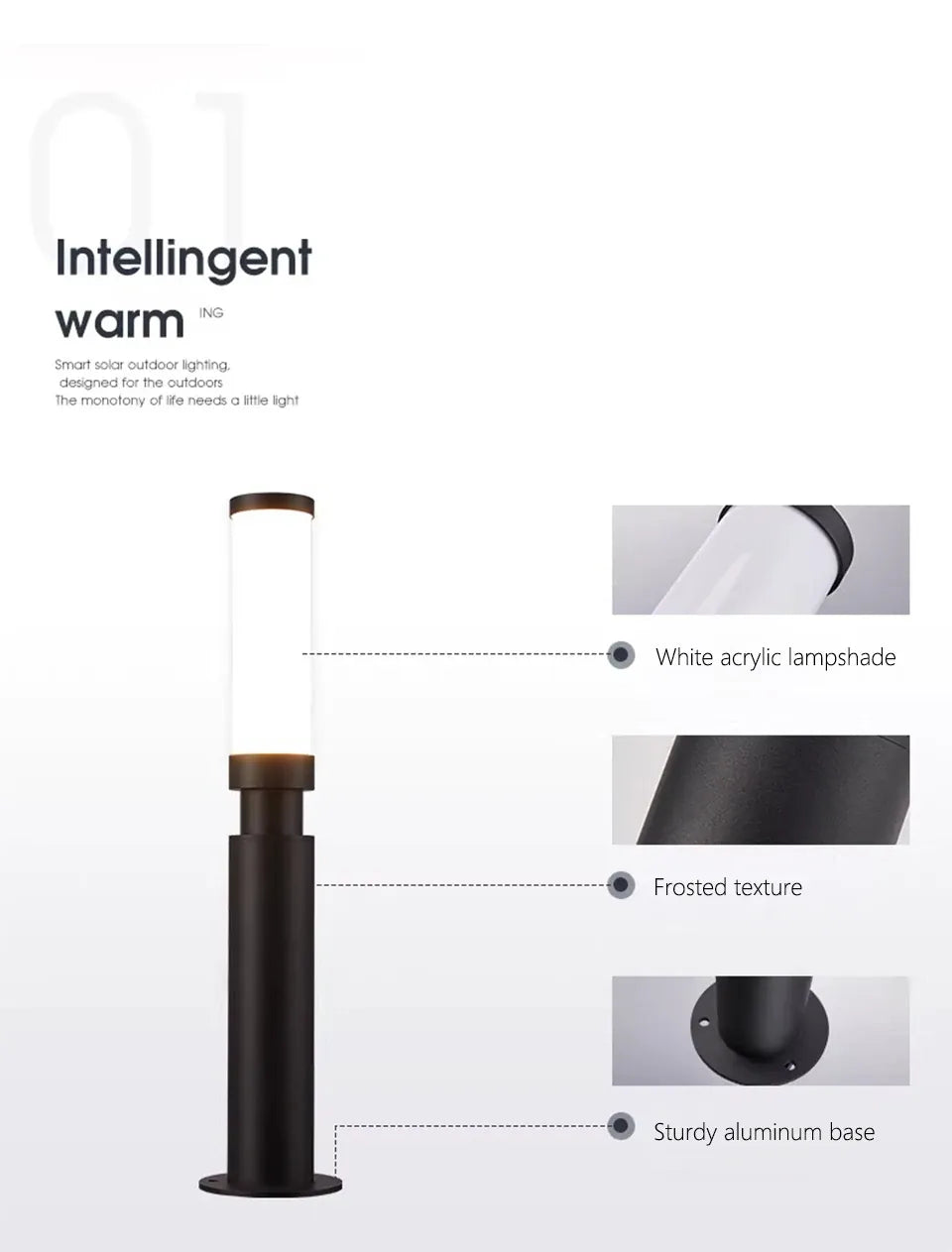Verthara Premium Bright LED Pillar Pathway Light