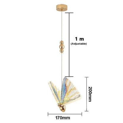 Verthara Premium Butterfly Acrylic Pendant Light B-17x20cm