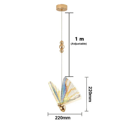 Verthara Premium Butterfly Acrylic Pendant Light B-22x22cm