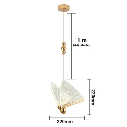 Verthara Premium Butterfly Acrylic Pendant Light A-22x22cm