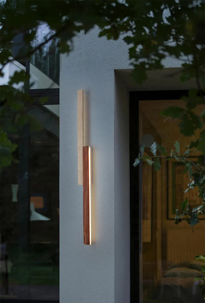 Verthara Premium Cave Stone Outdoor Linear Wall Light