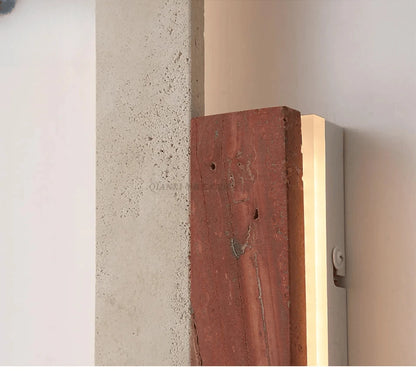 Verthara Premium Cave Stone Outdoor Linear Wall Light