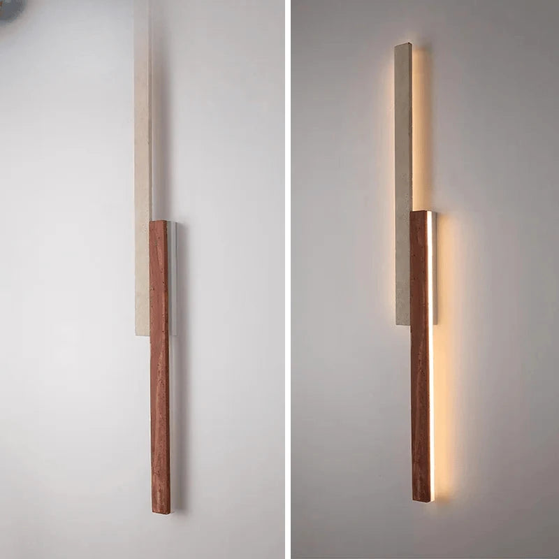 Verthara Premium Cave Stone Outdoor Linear Wall Light