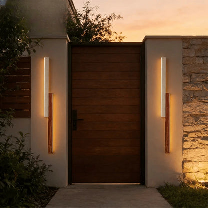 Verthara Premium Cave Stone Outdoor Linear Wall Light
